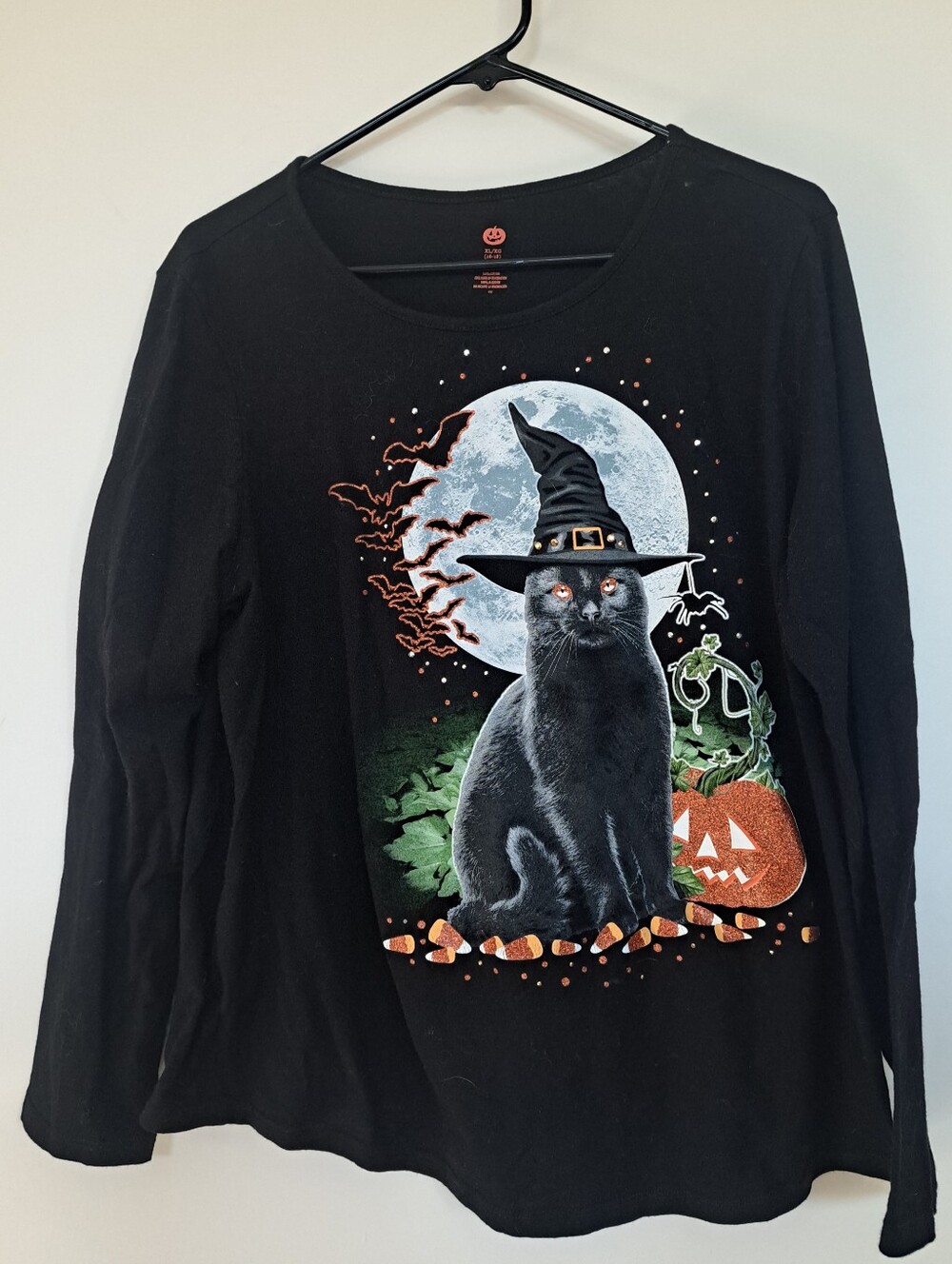 Woman's Graphic Long-sleeve Halloween T-shirt